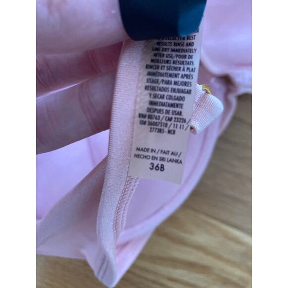 Victoria's Secret Bombshell Miraculous Push Up Cross Back Bikini Top 36B Pink - Picture 5 of 10